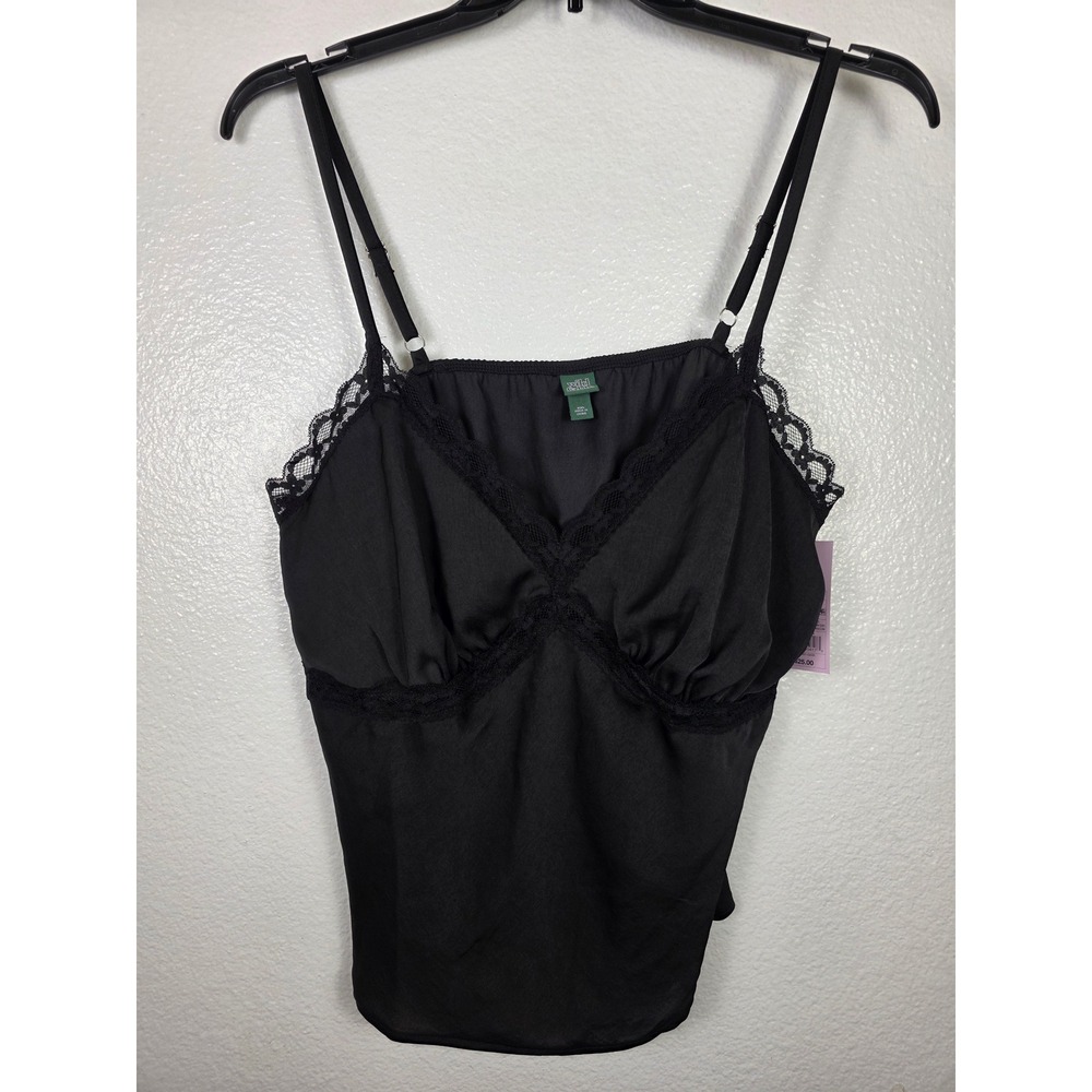 Wild Fable Black Lace Trim Camisole‎ Top XXL Recycled Polyester
